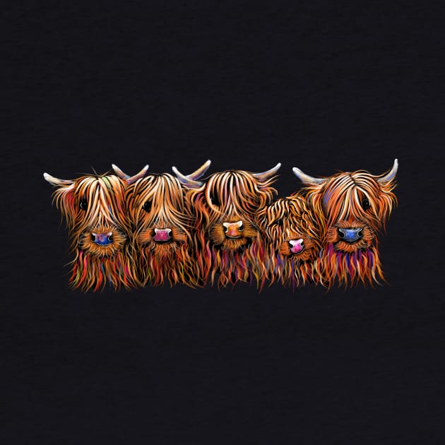 SCoTTiSH HiGHLaND CoWs ' THe HaiRY BuNCH OF CooS ' by ShirleyMac